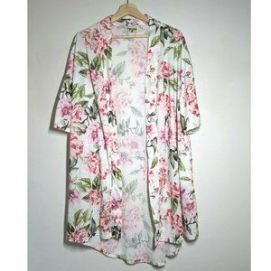 Show Me Your Mumu one size floral Short Sleeve Cotton Cardigan Kimono